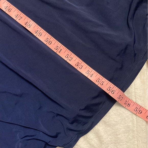 Formal gown | Navy blue | one shoulder | beaded straps - Picture 7 of 8